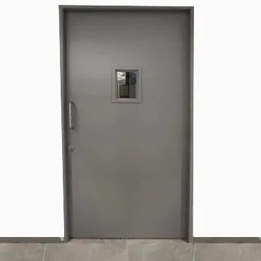 Metal doors for hospitals and labs