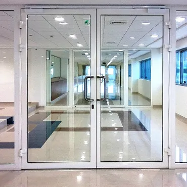 steel glass doors
